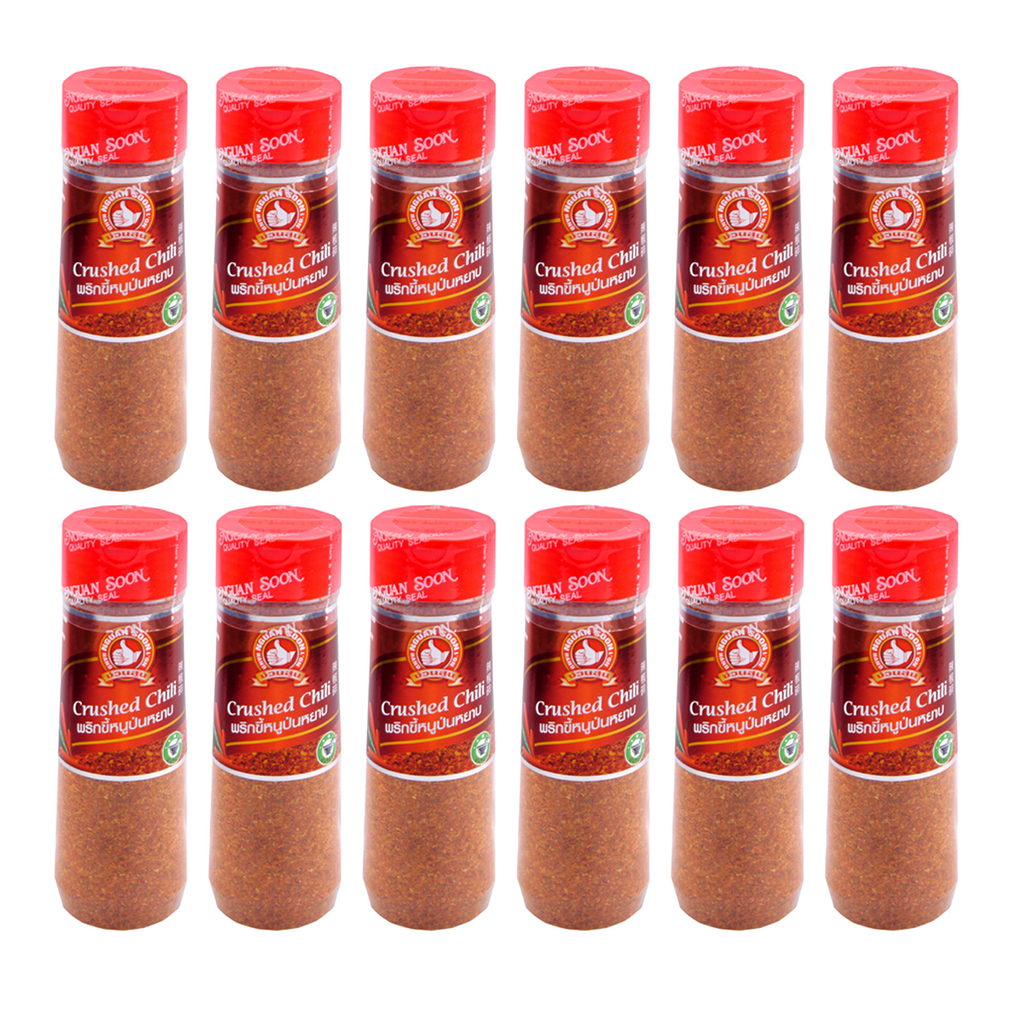 Thai Crushed Chili Powder Bulk Pack 12 x 100g – Authentic Hot Spice Bottles