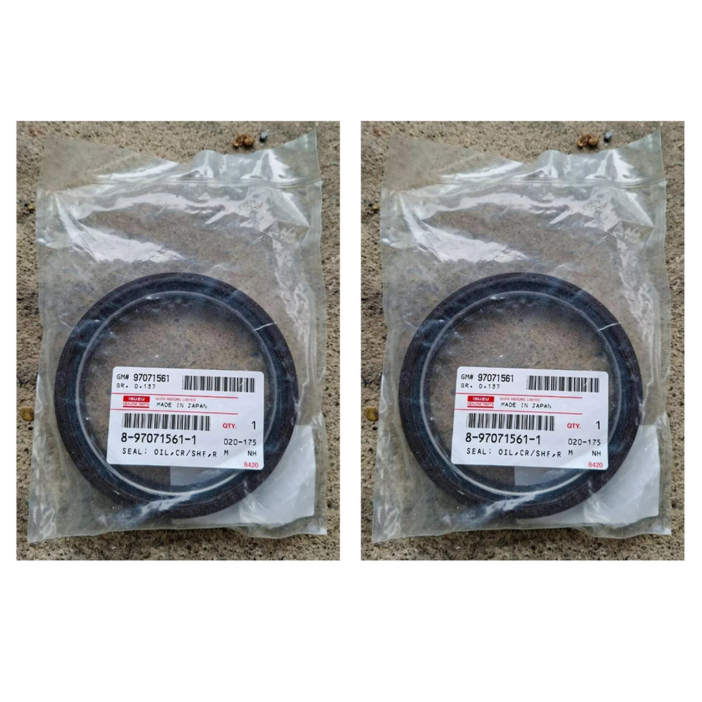 2pcs 8970715611 GENUINE Isuzu crankshaft Rear Main seal D-Max K