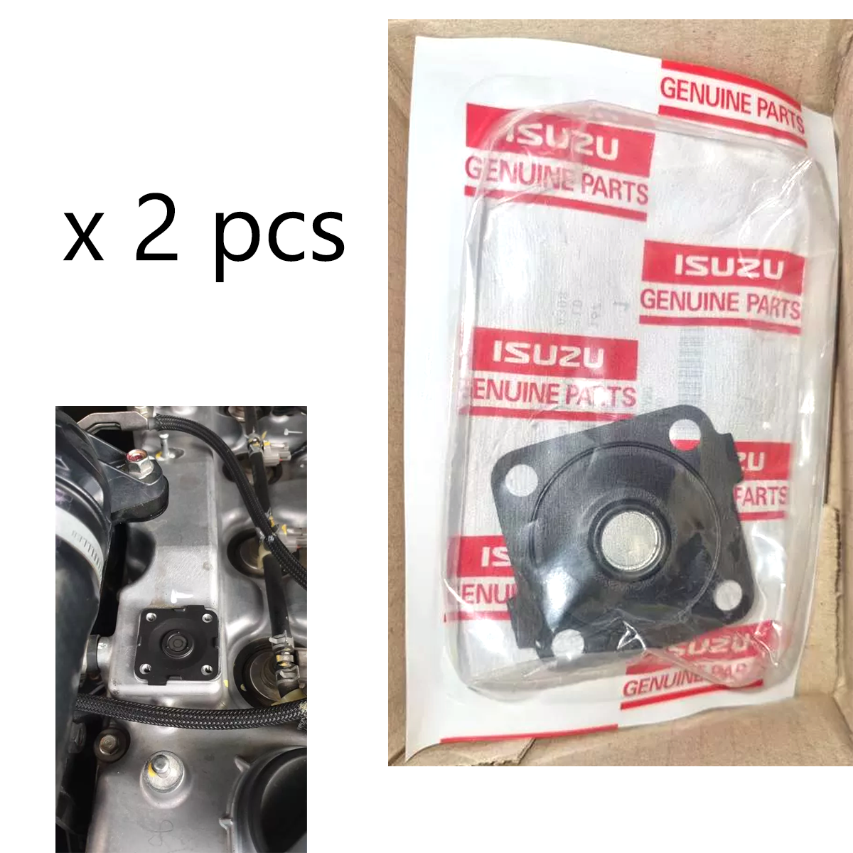 2個 #8982261011 いすゞ ダイアフラムベンチレーター 純正 D-Max MU-7 4JK1,4JJ1,4JJ3 K