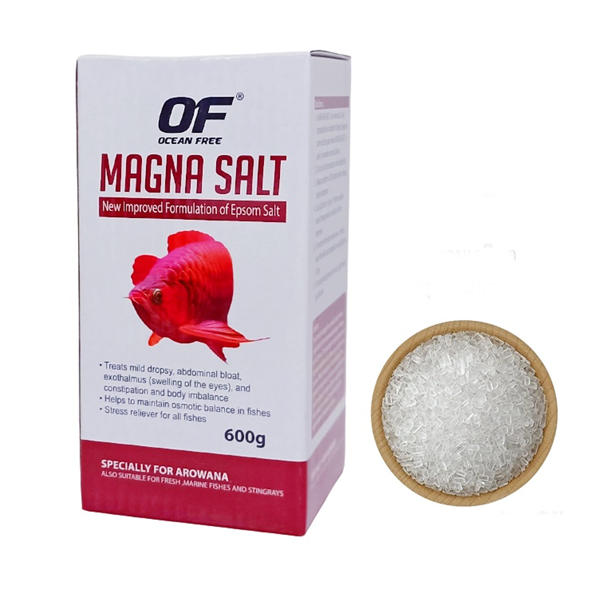 600g MAGNA SALT Bittersalz Mineralergänzung für Fische Vorbeugung von Krankheiten K