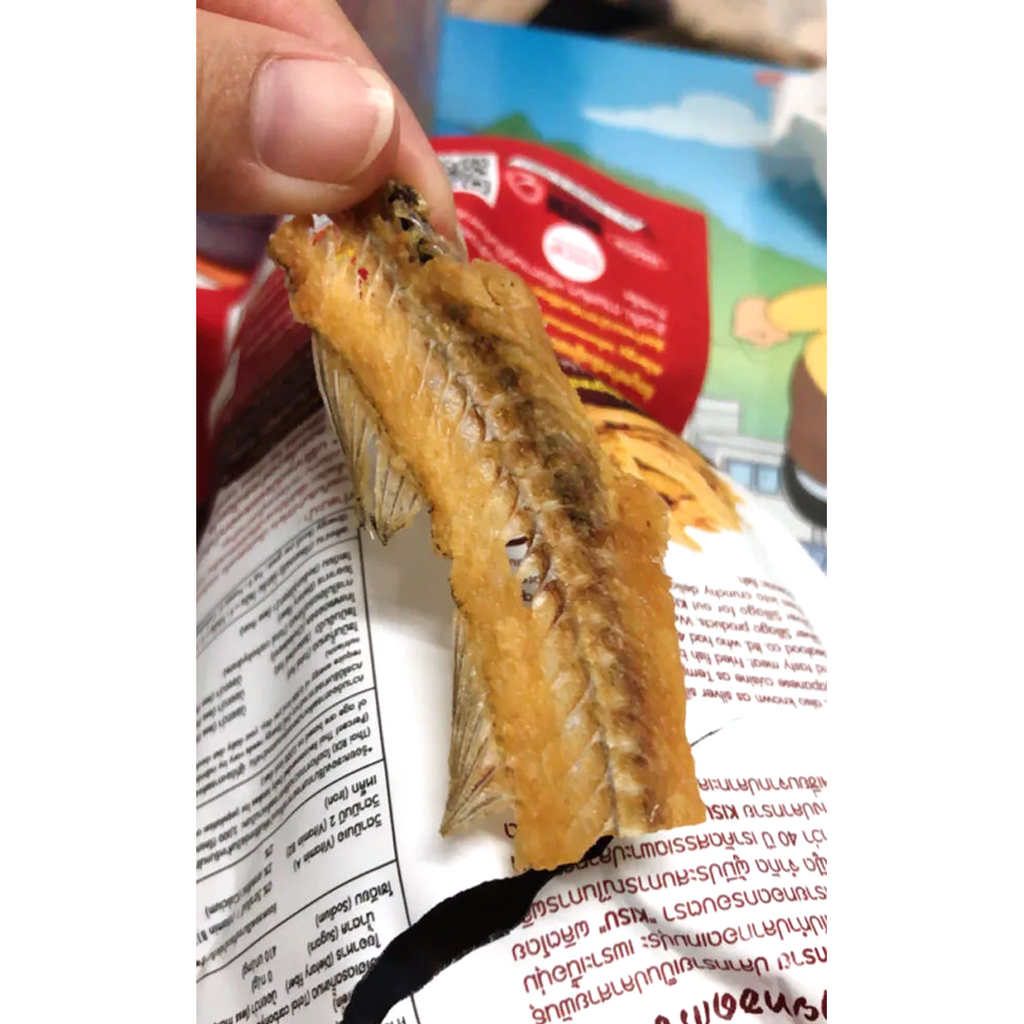 35g Knuspriger frittierter Fischknochen-Snack, reich an Kalzium, Halal, Kisu K