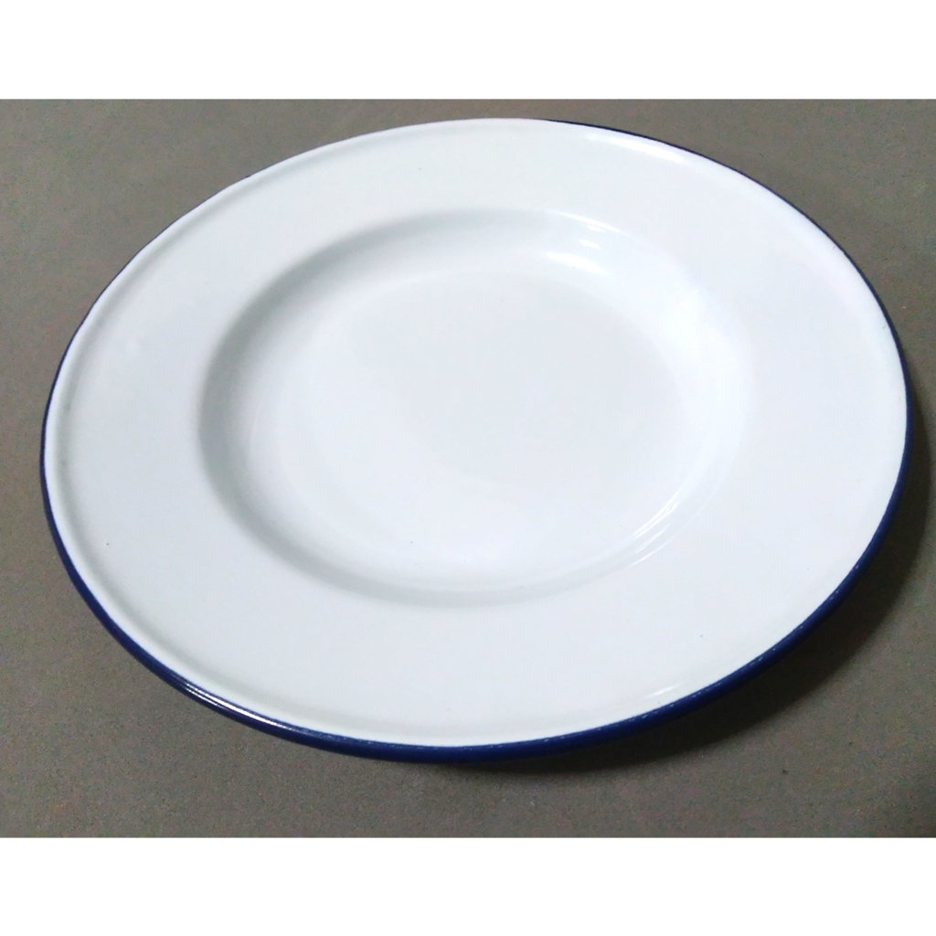 ディナープレートセット 7インチ 3枚組 ホワイト ヴィンテージホーロー食器 K