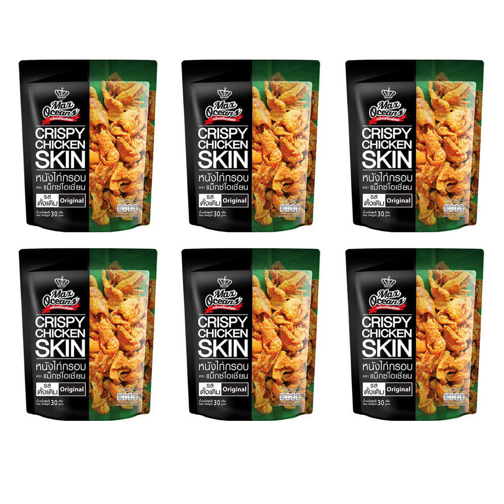Knuspriger Hähnchenhaut-Snack, Original-Geschmack, 30 Gramm