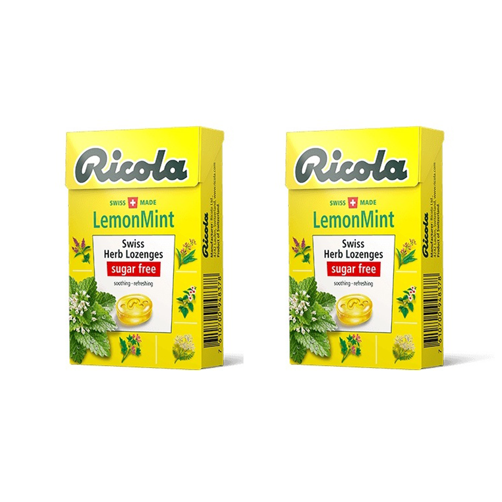 Ricola Swiss Herb Candy Lozenges Sugar Free 40g – 6 Flavors | Orange Mint, Cranberry, Glacier Mint & More