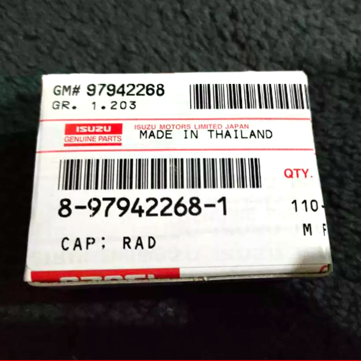 (6 Pcs) 8979422681 Genuine Radiator Cap Cover Isuzu D-MAX Mu-X Mu-7 2003-2019