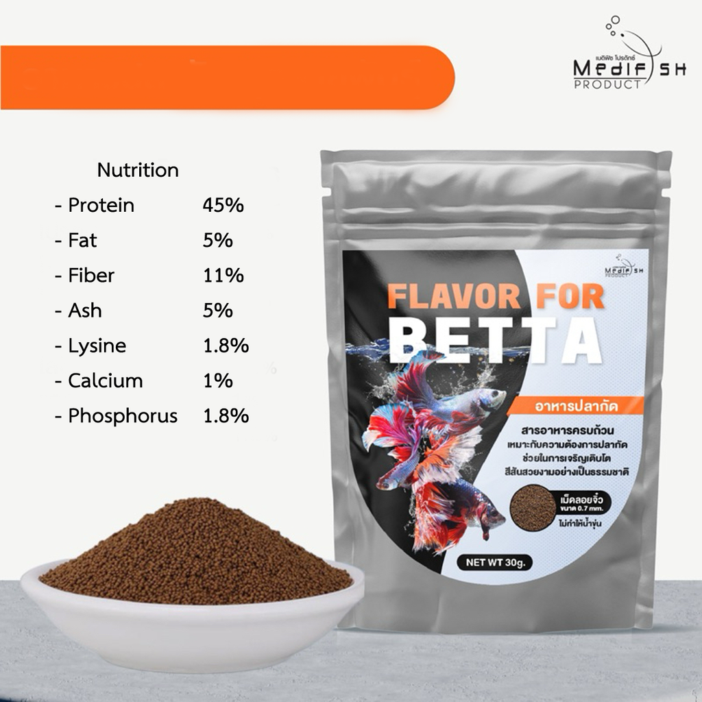 30g GESCHMACK FÜR KAMPFFISCH FUTTER Hoher Proteingehalt Fördert Farbe K