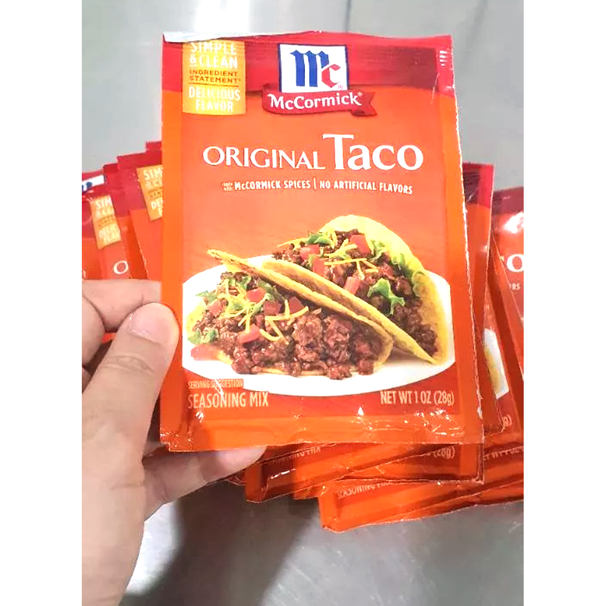 28g McCormick Taco Seasoning Mix Powder herbs spices No MSG K