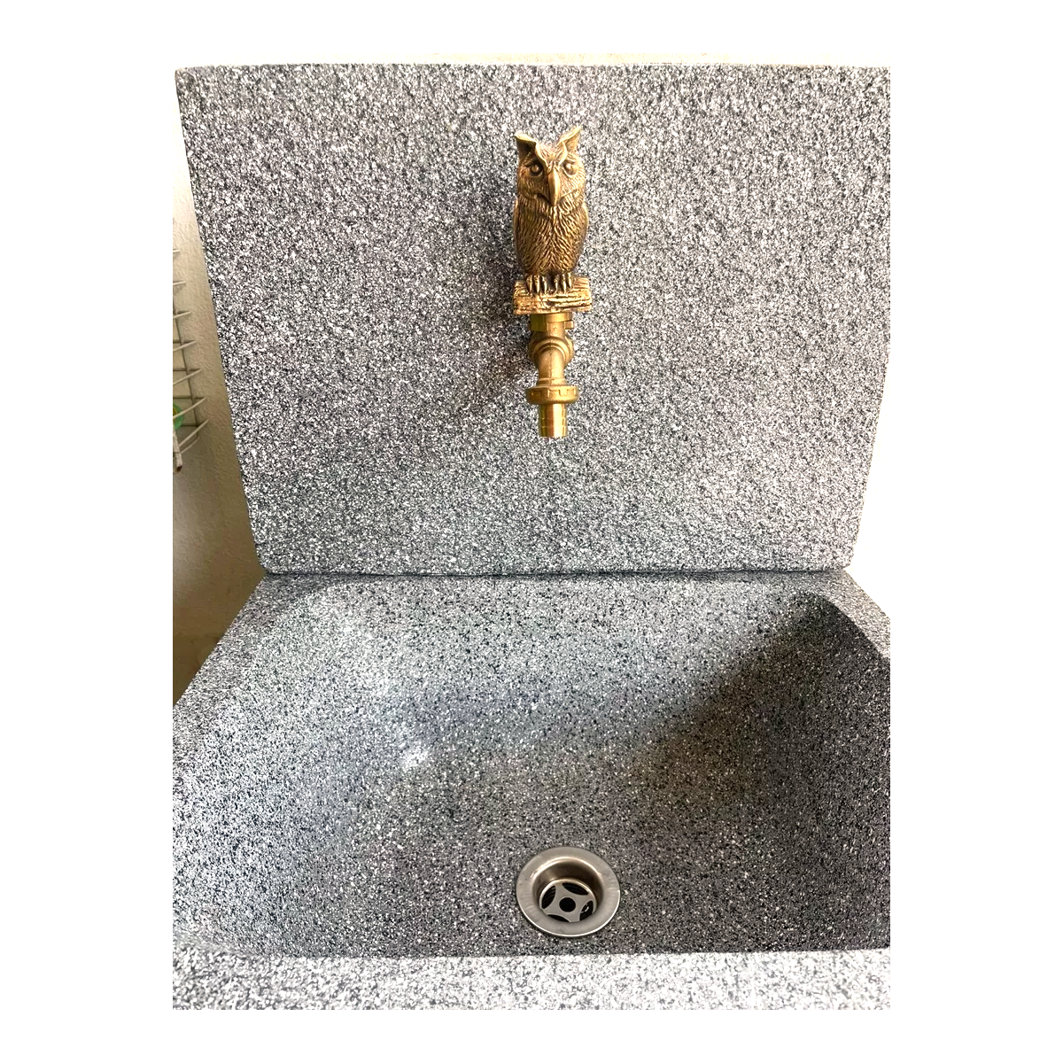 Owl Brass Faucet Tap – 4" Length, 1/2" Thread | Vintage Garden Spigot with Handle | Made in Thailand