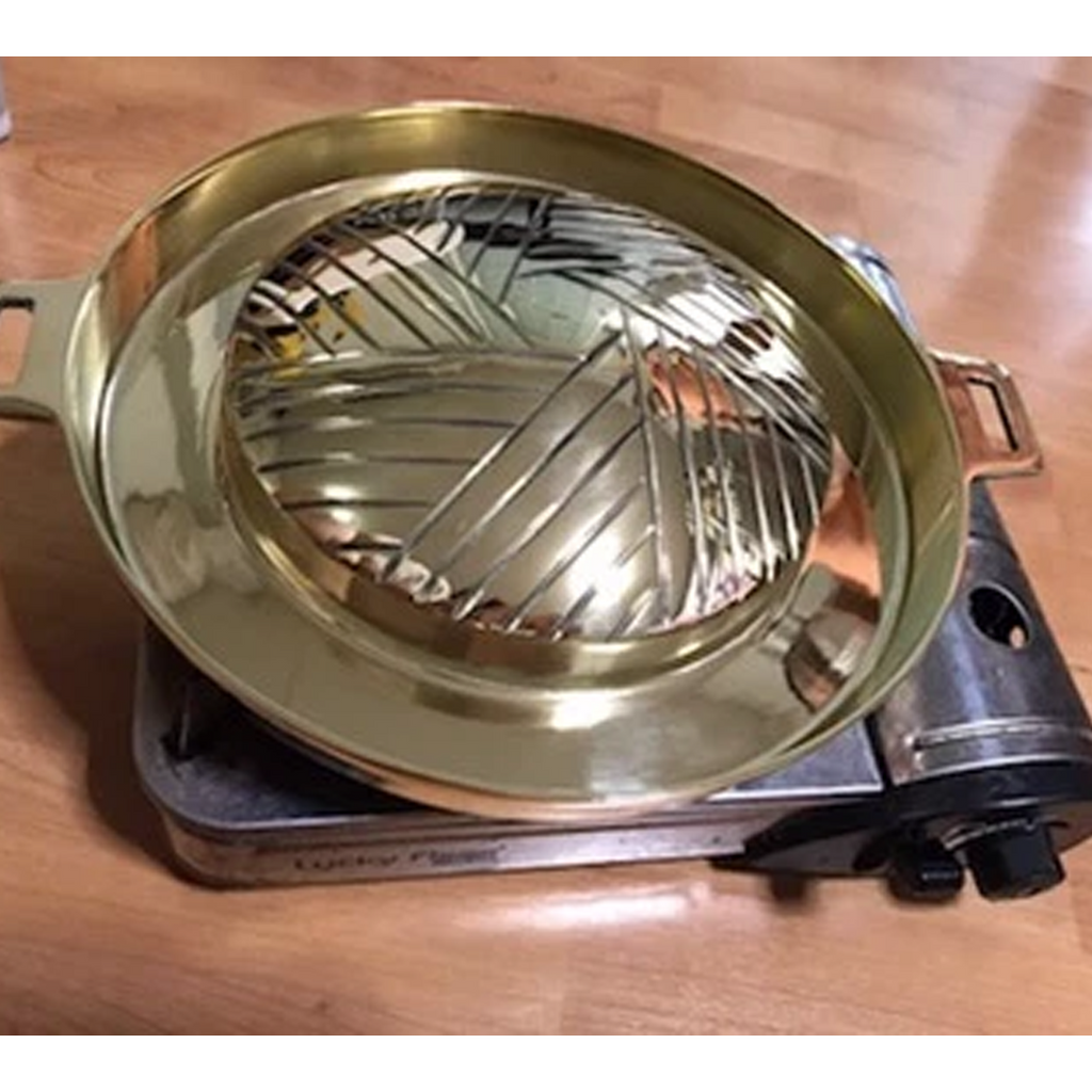 11 Zoll Echtes Messing BBQ Topf Herd Pfanne Grill Mookata Thai Küche BBQ K