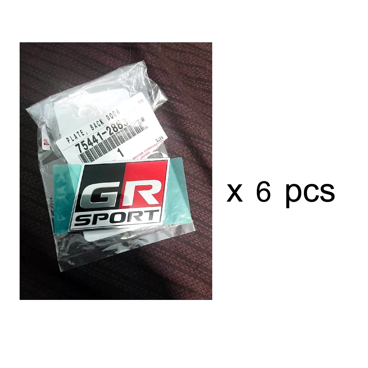 Toyota GR Sport Logo Emblem Badge – Hilux Revo & Fortuner (5.5 x 4 cm)