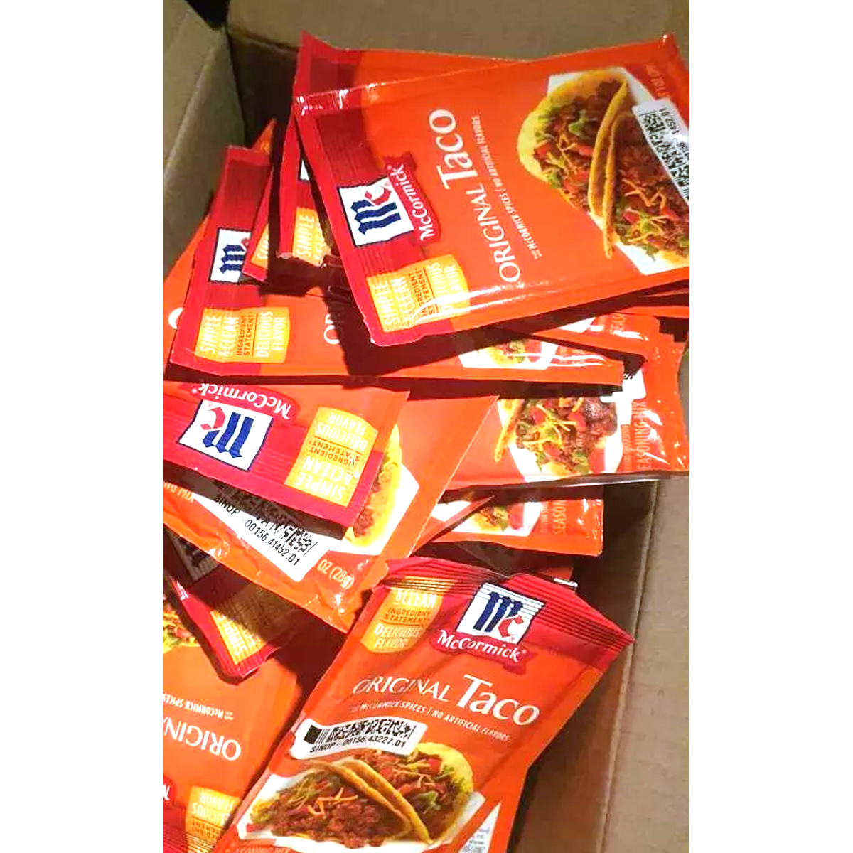 28g McCormick Taco Seasoning Mix Powder herbs spices No MSG K