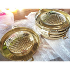 11 Zoll Echtes Messing BBQ Topf Herd Pfanne Grill Mookata Thai Küche BBQ K