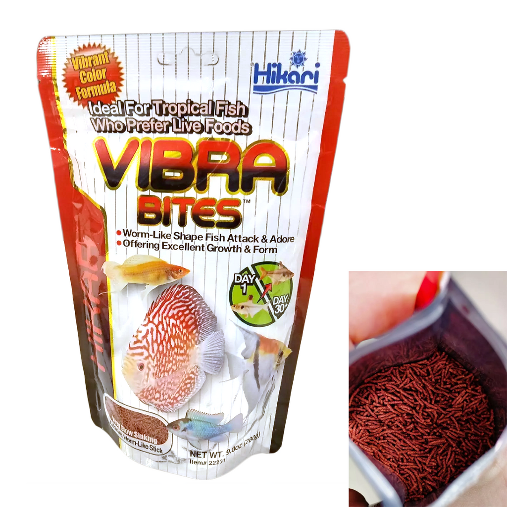 35g Hikari Tropical Vibra Bites for Tropical Fish Worm Like Shape K