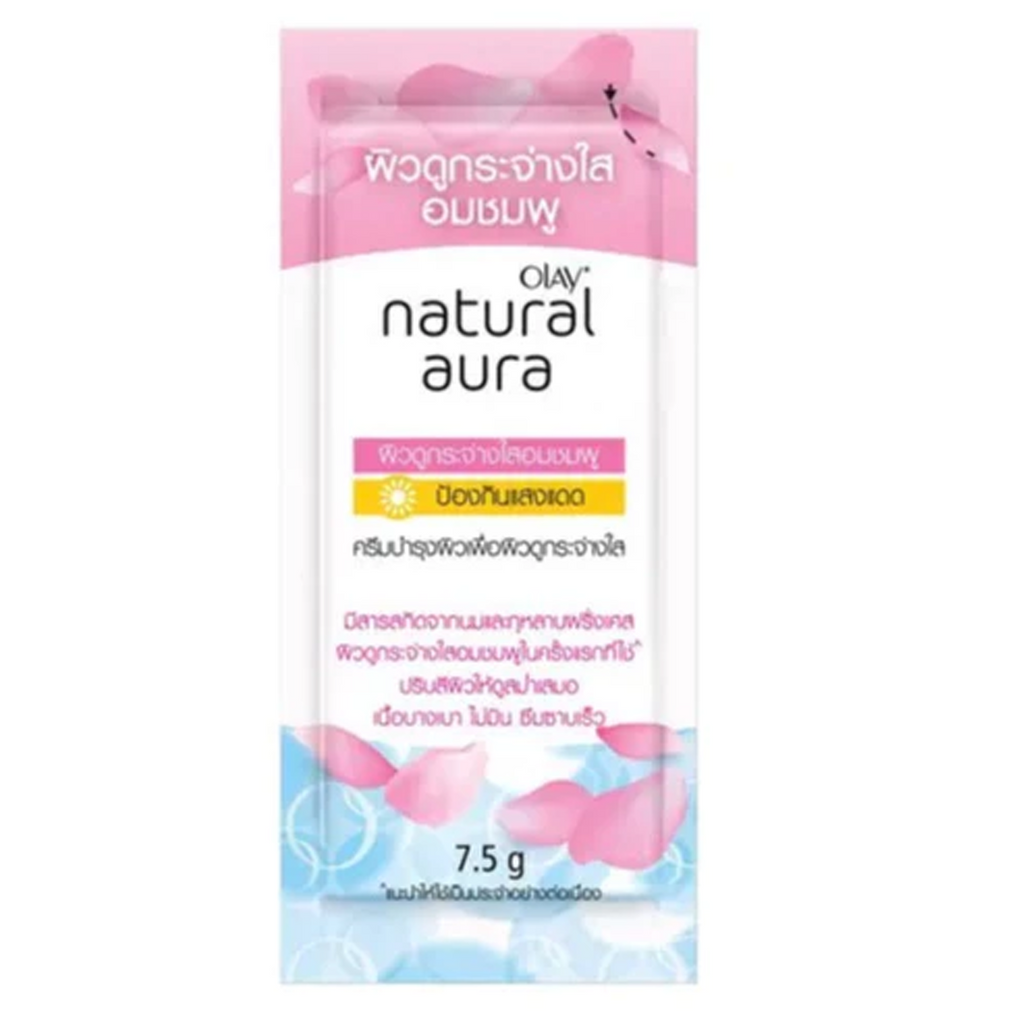 7.5g (6sachets/Box) Olay Natural Aura Pinkish Facial Cream