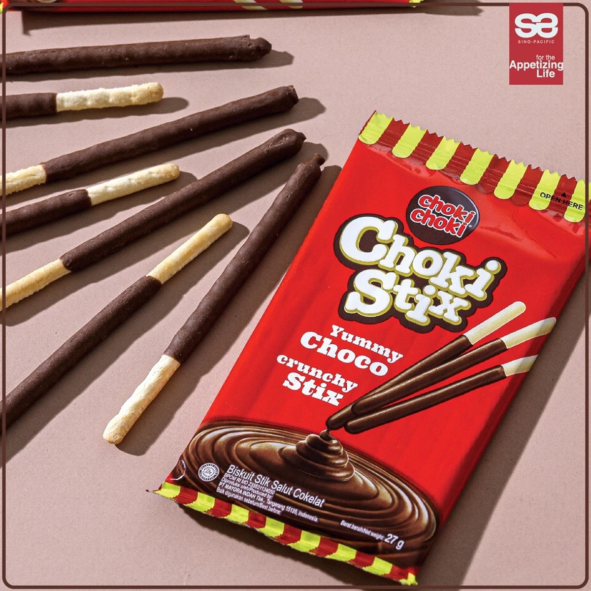 12 sachets/box Choki Stix Chocolate Stick Snacks Sweets Crunchy Stick K