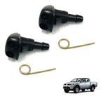 Set 2 Pcs windshield water spray nozzle Mitsubishi L200 Triton 2006-2013 UK