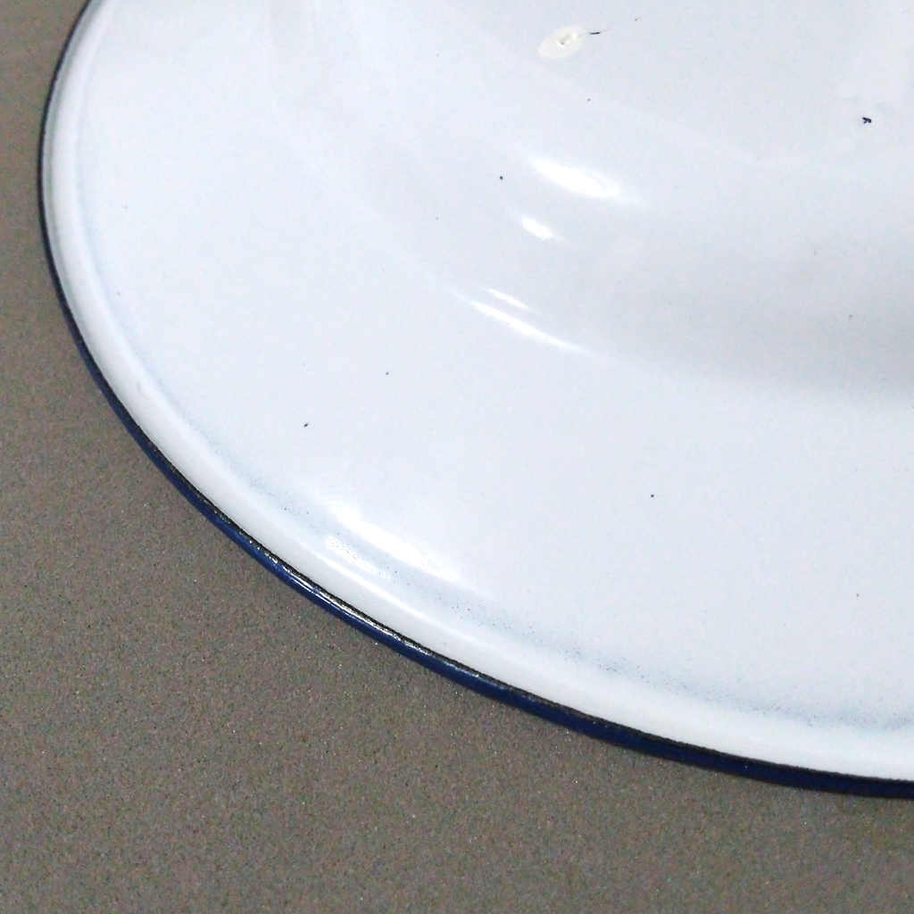 ディナープレートセット 7インチ 3枚組 ホワイト ヴィンテージホーロー食器 K
