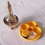 Real Brass Gravel Water Pouring Equipment Buddhist Dedication Make Merit K