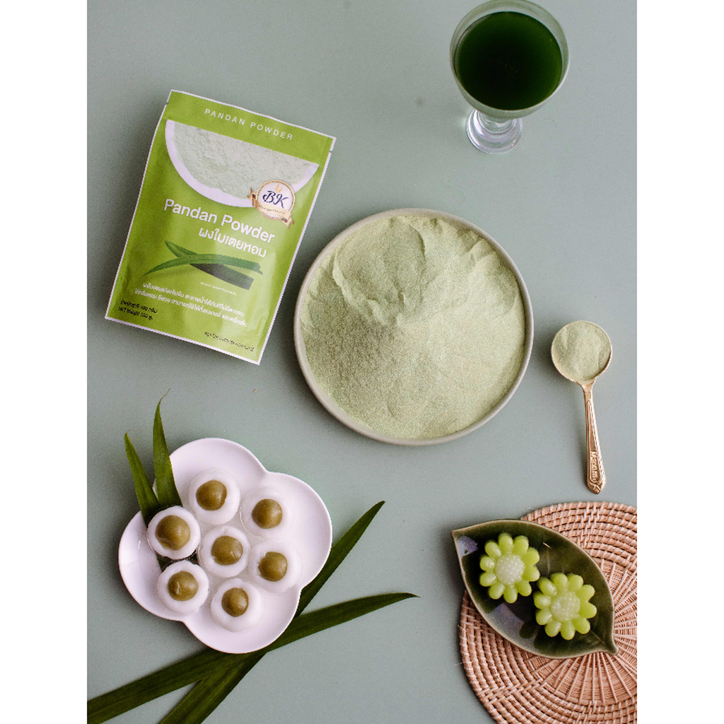 100% Pure Pandan Powder – Sugar Free | Natural Thai Pandan for Drinks, Bakery & Desserts (100g / 200g / 500g)