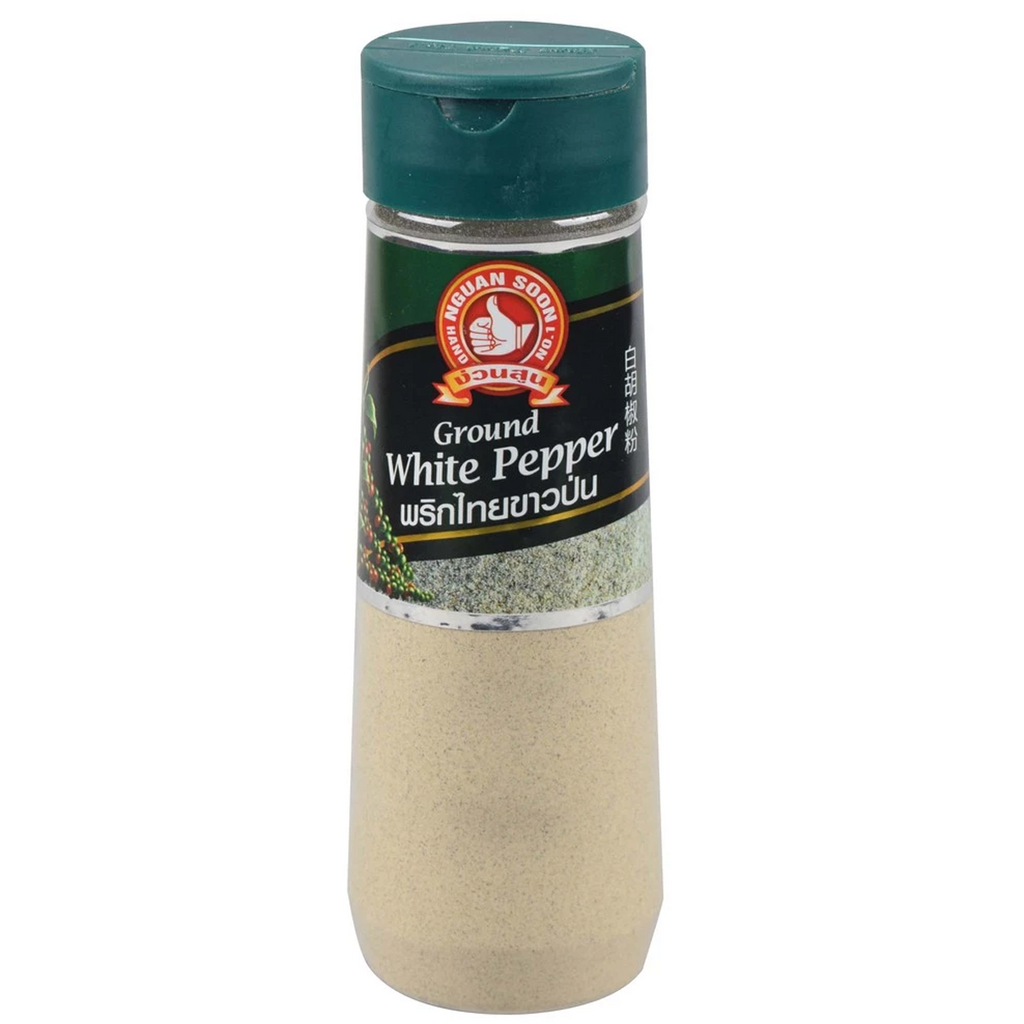 110g gemahlener weißer Pfeffer Plastikflasche zum Braten Marinieren Kochen