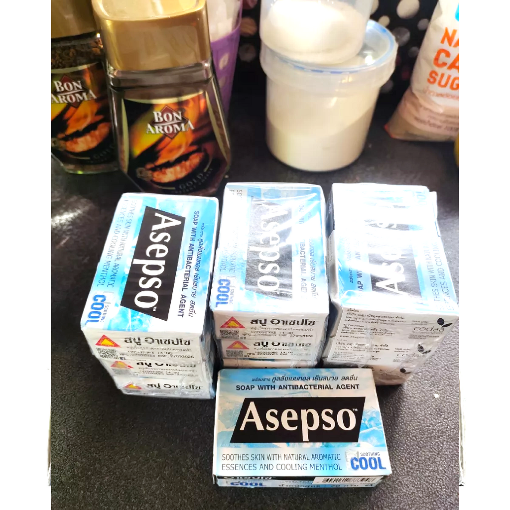 ASEPSO クーリングバーソープ 70g – スーっとクールなメンソール配合 | 抗菌・抗真菌ボディソープ