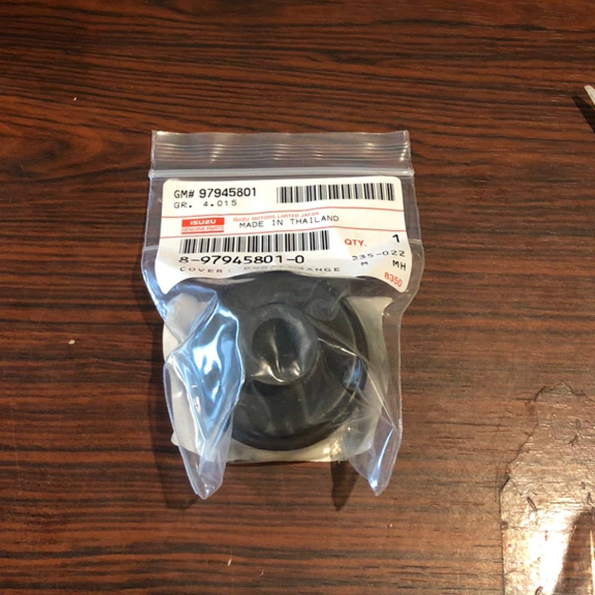 8979458010 ORIGINAL ISUZU DMAX Getriebeabdeckung Gummi Staubschutz