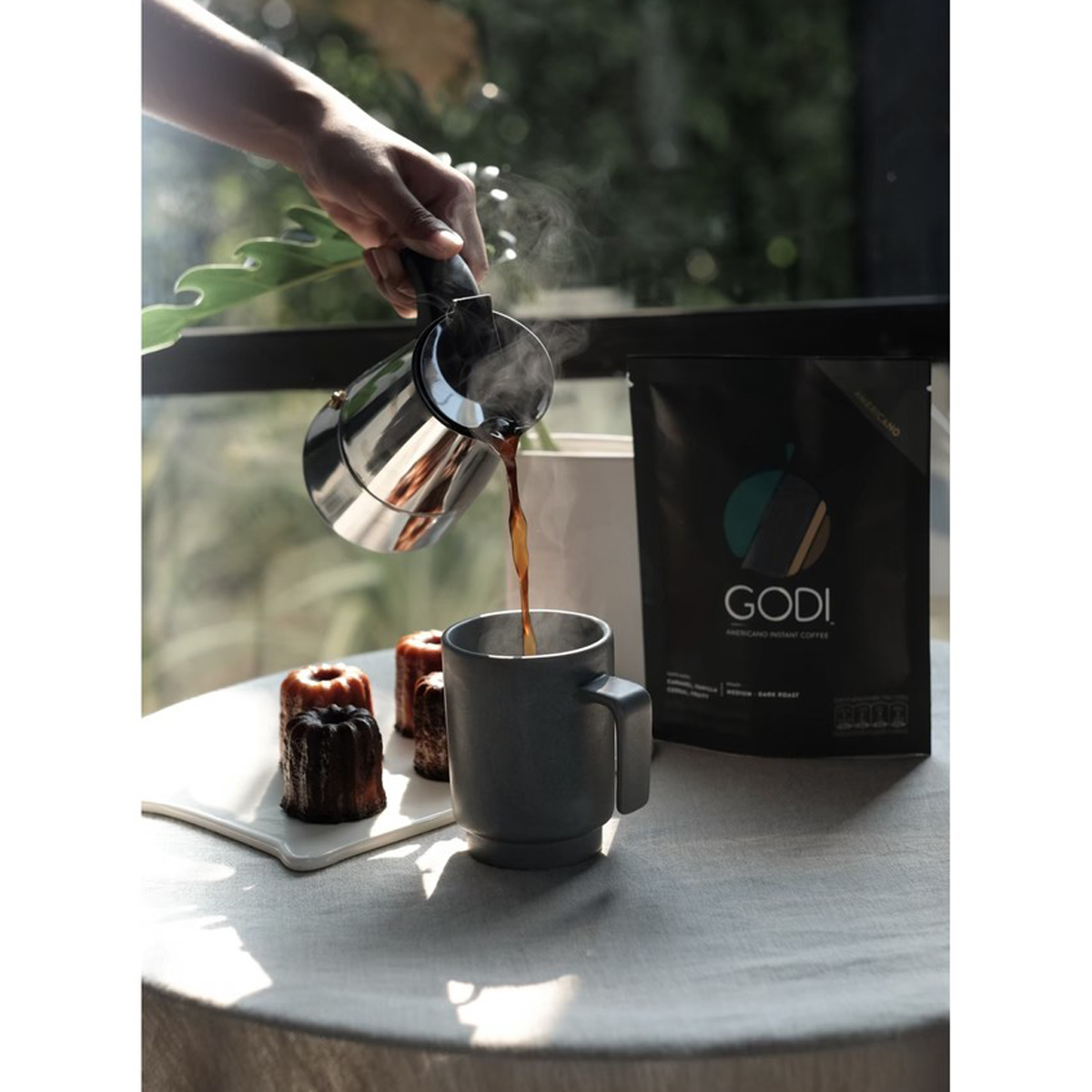 (10 Beutel/Packung) GODI PREMIUM AMERICANO INSTANTKAFFEE ZUCKERFREI K
