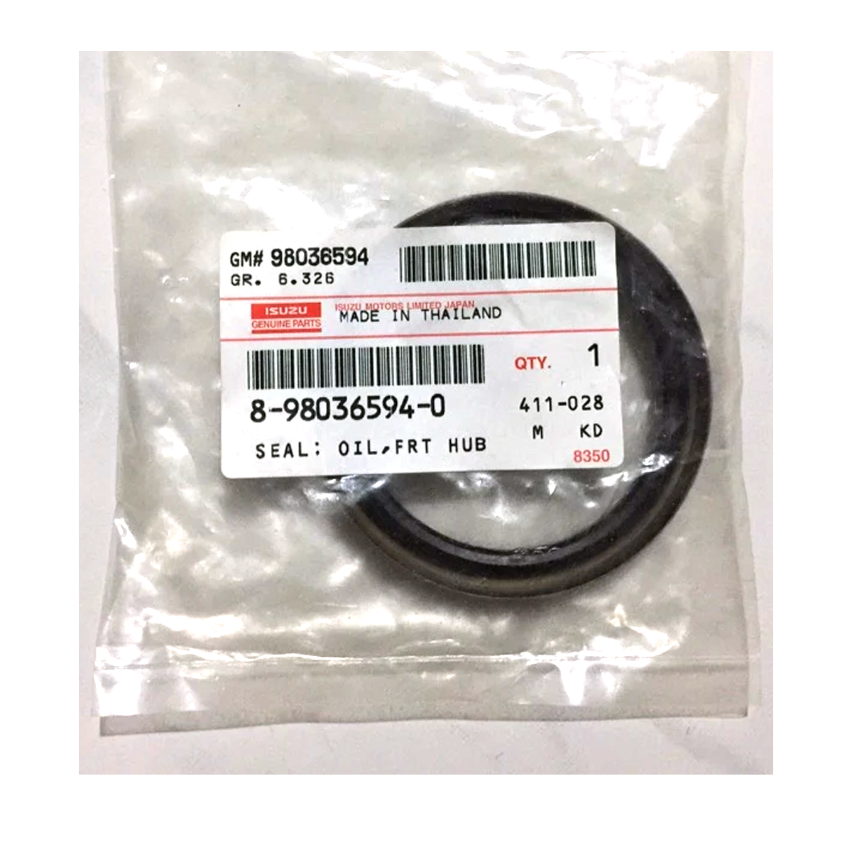 いすゞ フロントホイールシール #8980365940 4WD TFR D-Max 2003-19 MU-7 MU-X 2014-19 K