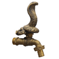 Snake Brass Faucet Tap – 1/2" Thread | Vintage Garden Spigot | Unique Reptile Design | Made in Thailand
