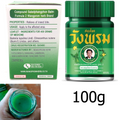 100g Wangprom Green Thai Herbal Balm Relief Insect Bite Massage Aromatherapy