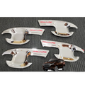 Set 4 pcs Silver ABS Plastic Handle Bowl Cover Isuzu Mu-x 2021 2022 2023