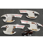 Set 4 pcs Silver ABS Plastic Handle Bowl Cover Isuzu Mu-x 2021 2022 2023