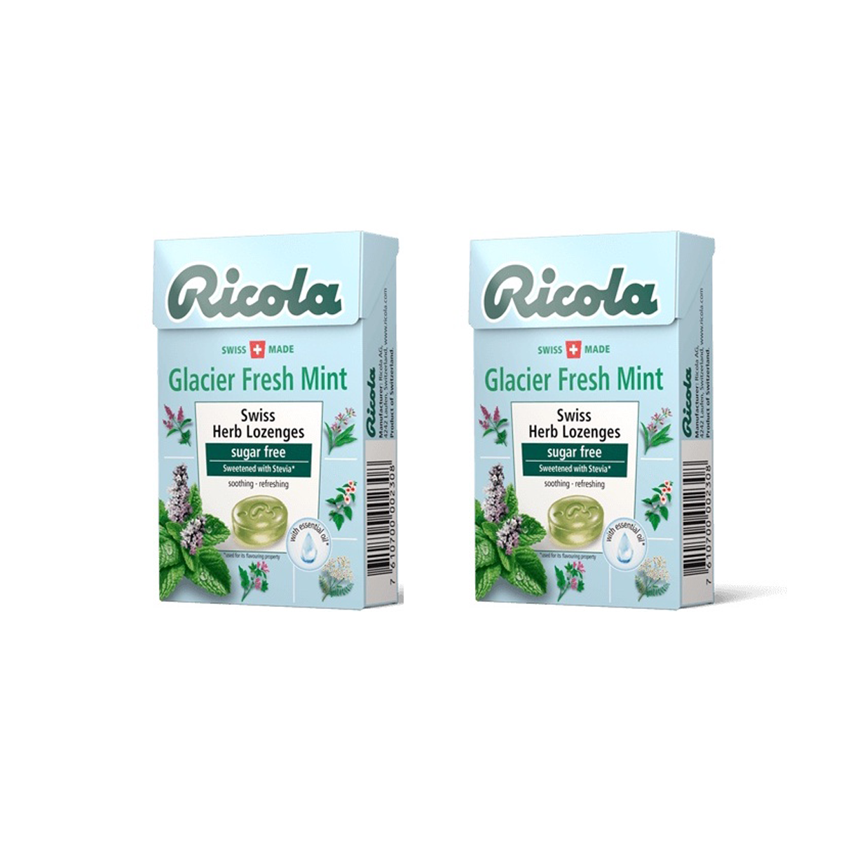 Ricola Swiss Herb Candy Lozenges Sugar Free 40g – 6 Flavors | Orange Mint, Cranberry, Glacier Mint & More