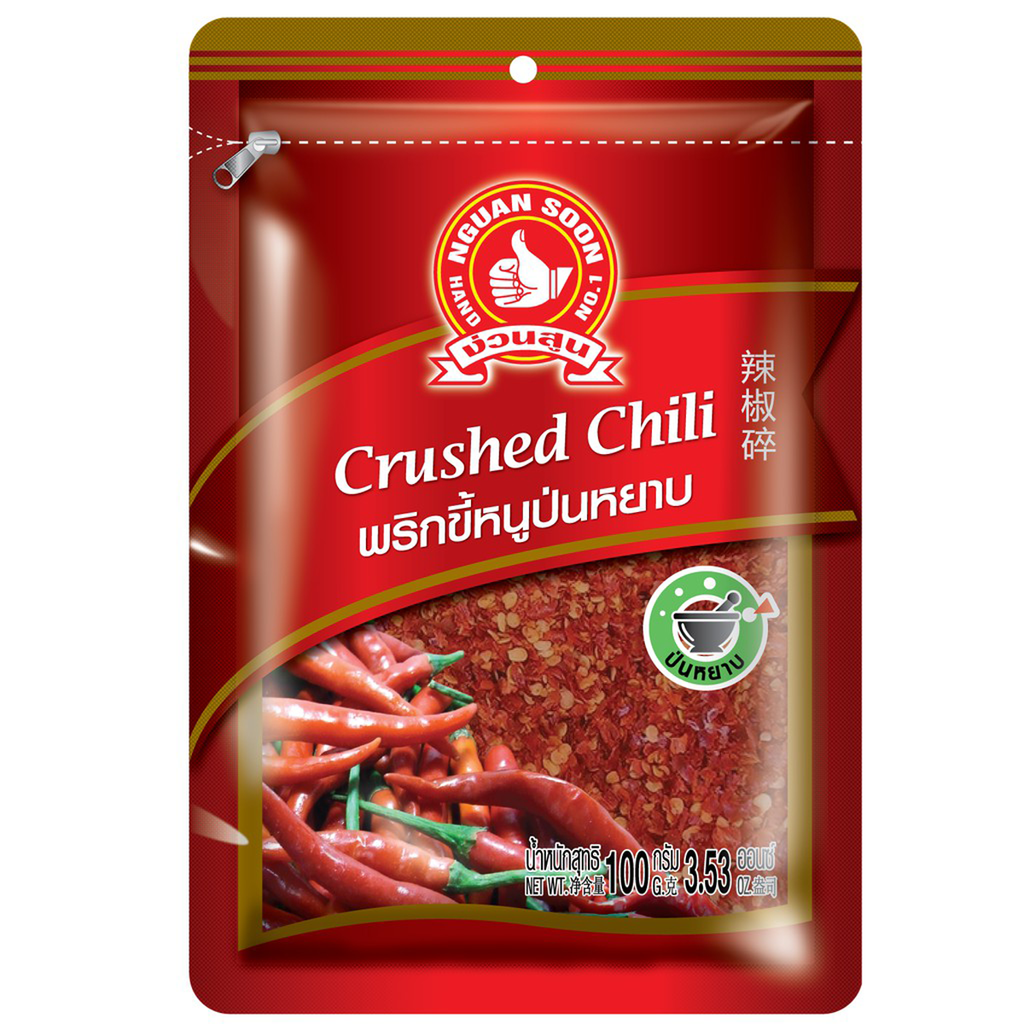 100g Authentic Thai Ground Chili Powder – Hot & Spicy Bird's Eye | Hand Brand