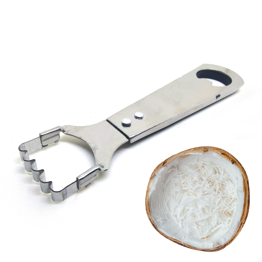 Coconut Grater Scraper Vintage Food Shredder Food kitchen tools stainless No.