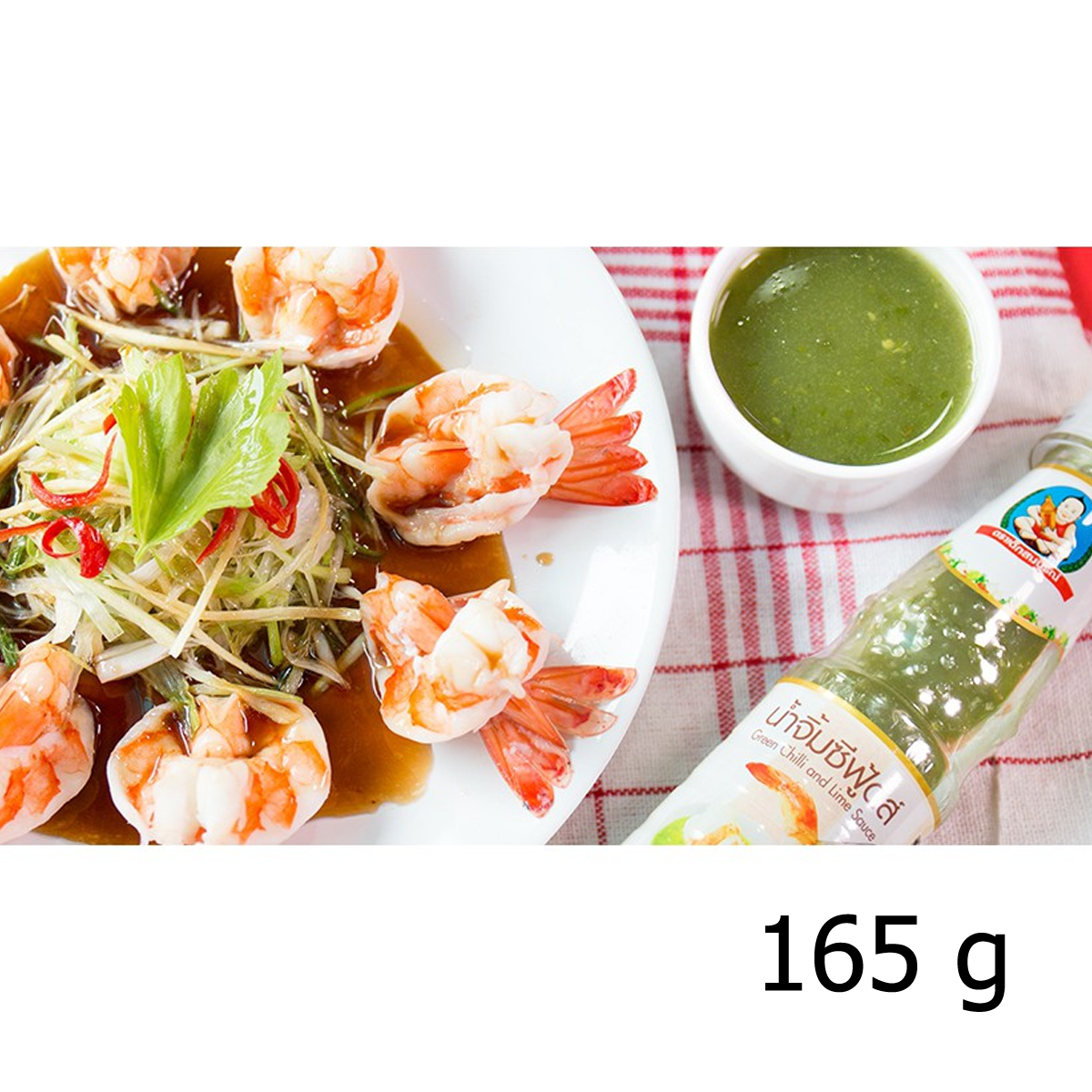 Hallah Thai Seafood Dip 165g – Grüne Chili, Limette & Knoblauch (PET-Flasche)