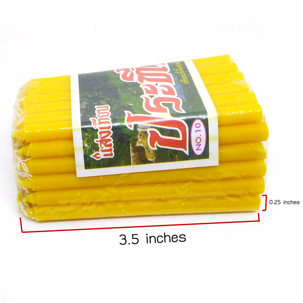 Set 51 Stk. 3.5" x 0.25" Kleine Bienenwachs Kerzenleuchter Tafelkerzen Abendessen Geburtstag