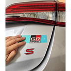 Original Toyota GR Sport Logo Emblem Plakette für Hilux Revo Fortuner K 5,5 x 4 cm