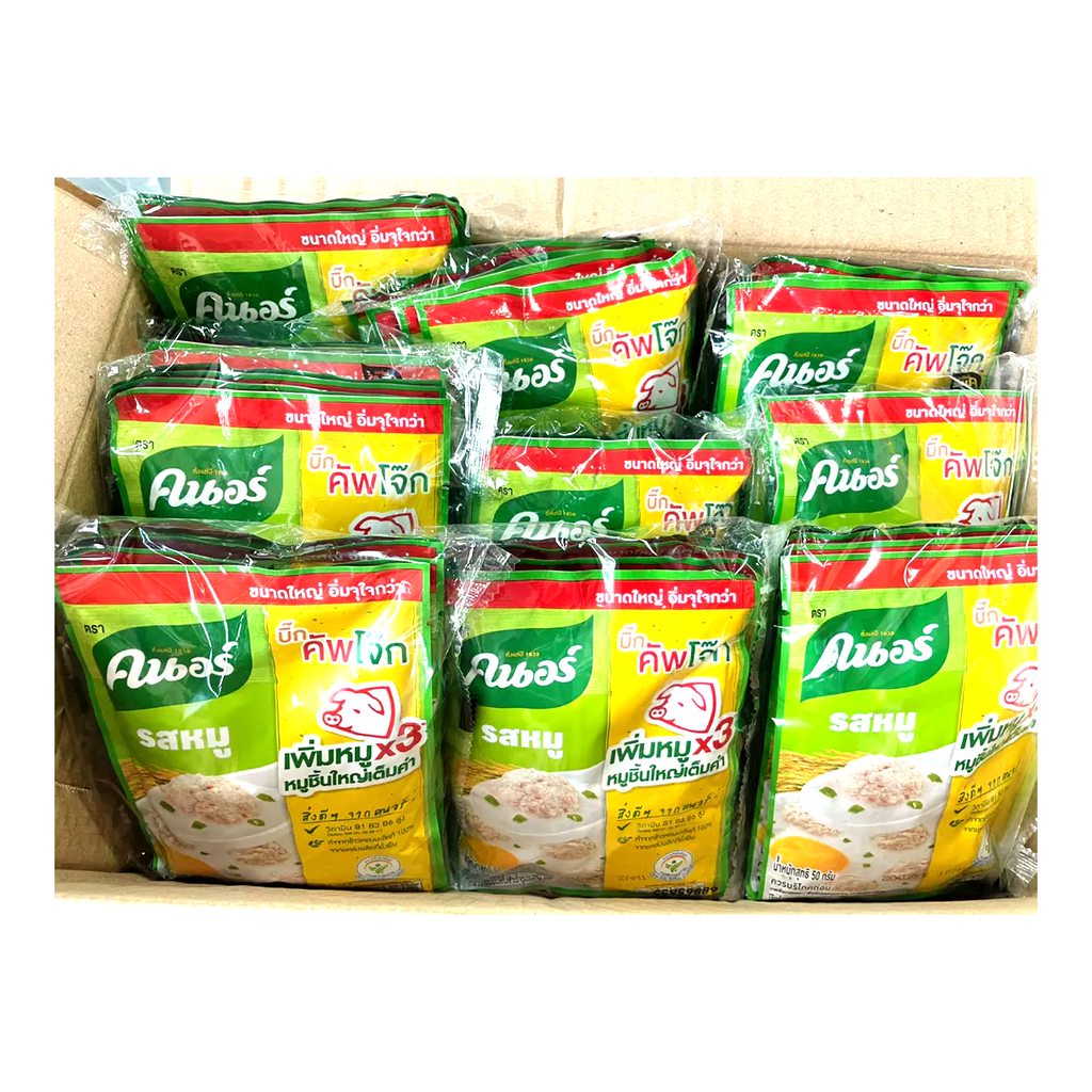 50g Knorr Pork Flavor Instant Porridge Congee Thai Jasmine Rice Soup K