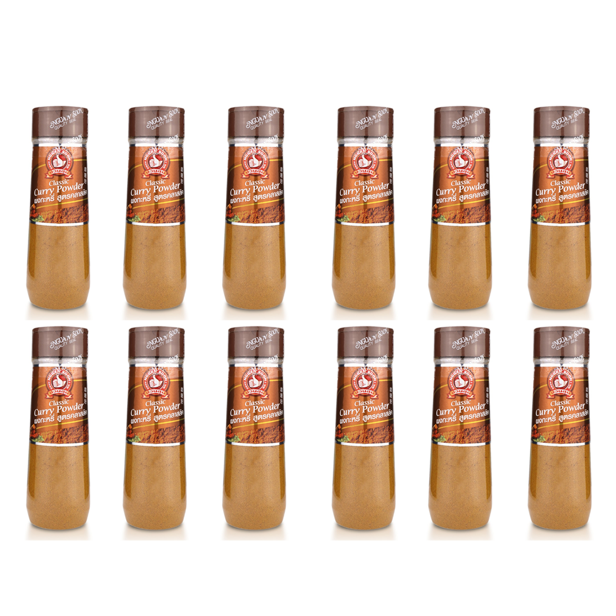 Thai Classic Curry Powder 100g x 12 Bottles – No.1 Hand Brand | Bulk Pack (Turmeric, Coriander & Spice Blend)