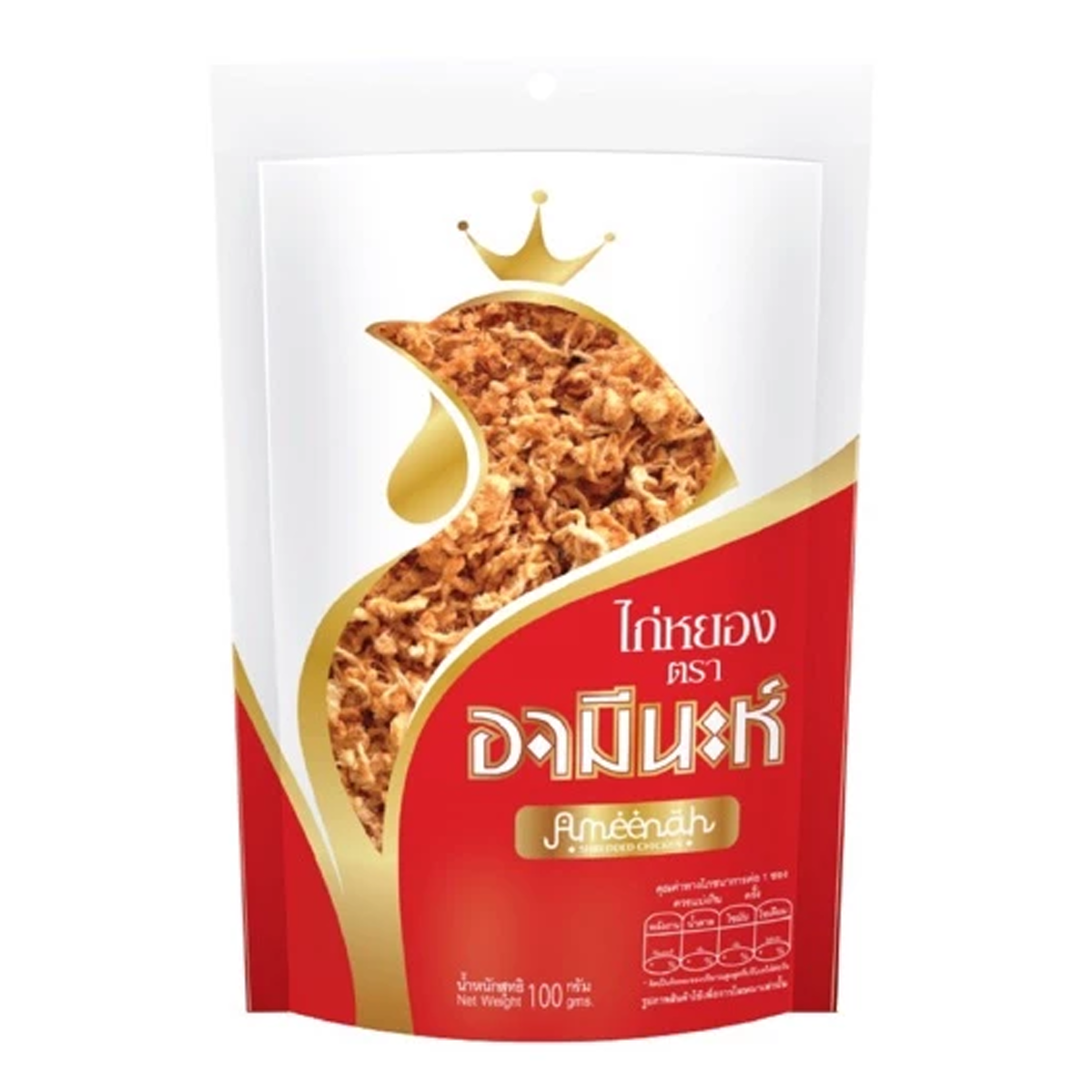 100g Dried Shredded Chicken Snack Halal Food NO MSG Ameenah K