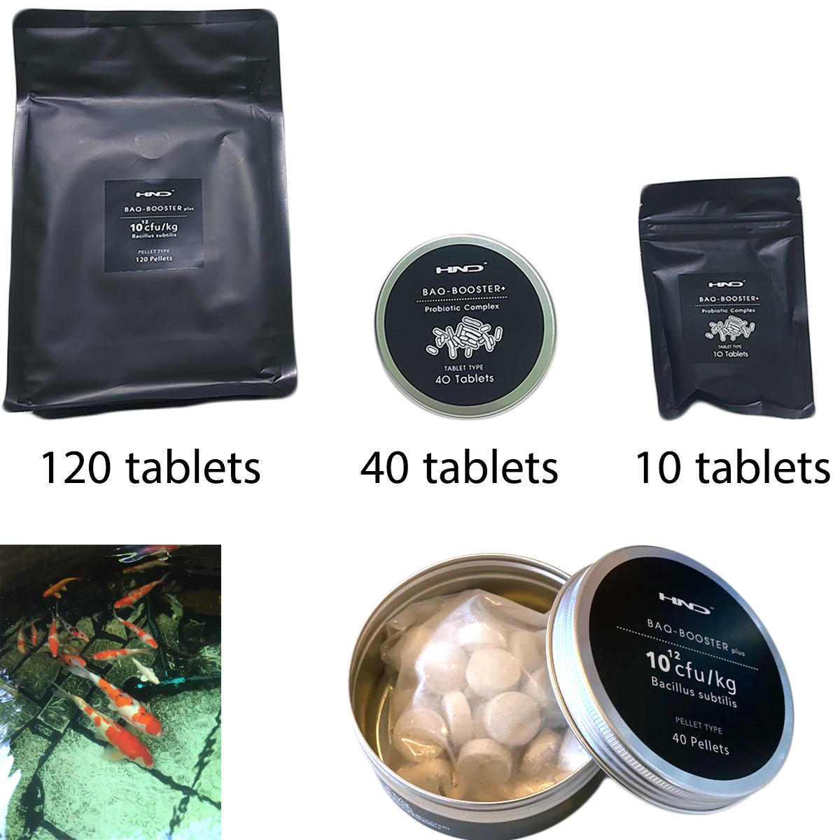 Wasserbehandlungs-Mikroorganismen in Pelletform HND Baq Booster Plus K