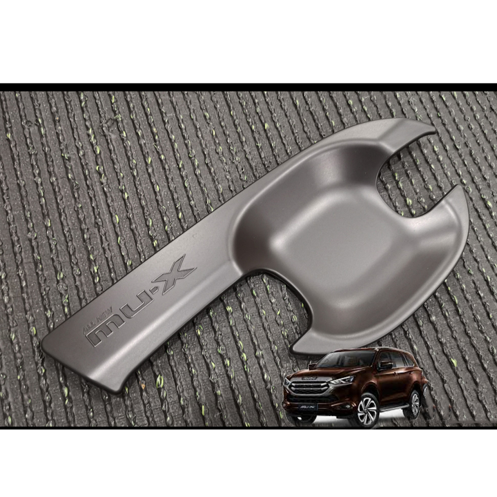 4 pcs ABS Plastic Matte black Handle Bowl Cover Isuzu Mu-x 2021-24 KK