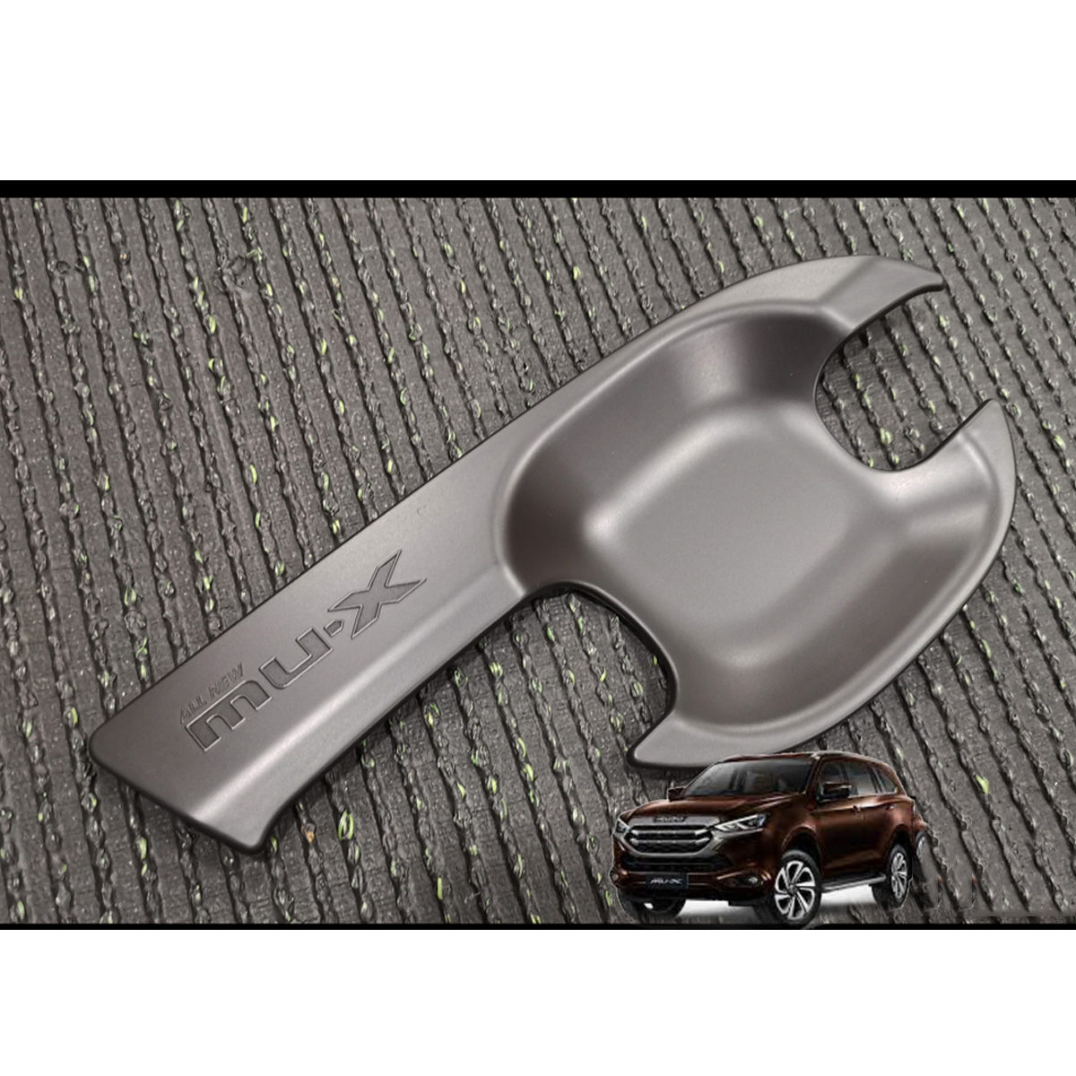 4 pcs ABS Plastic Matte black Handle Bowl Cover Isuzu Mu-x 2021-24 KK
