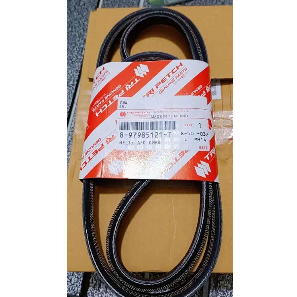 6 pcs Genuine Belt A/C Compressor #897985121T Isuzu D-Max 2012-19 K