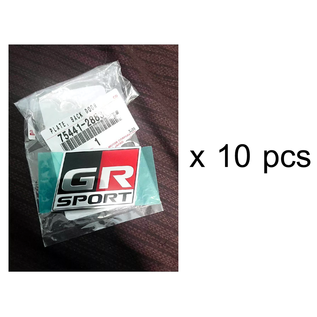 10 Stk. Original Toyota GR Sport Logo Emblem Plakette für Hilux Revo Fortuner K