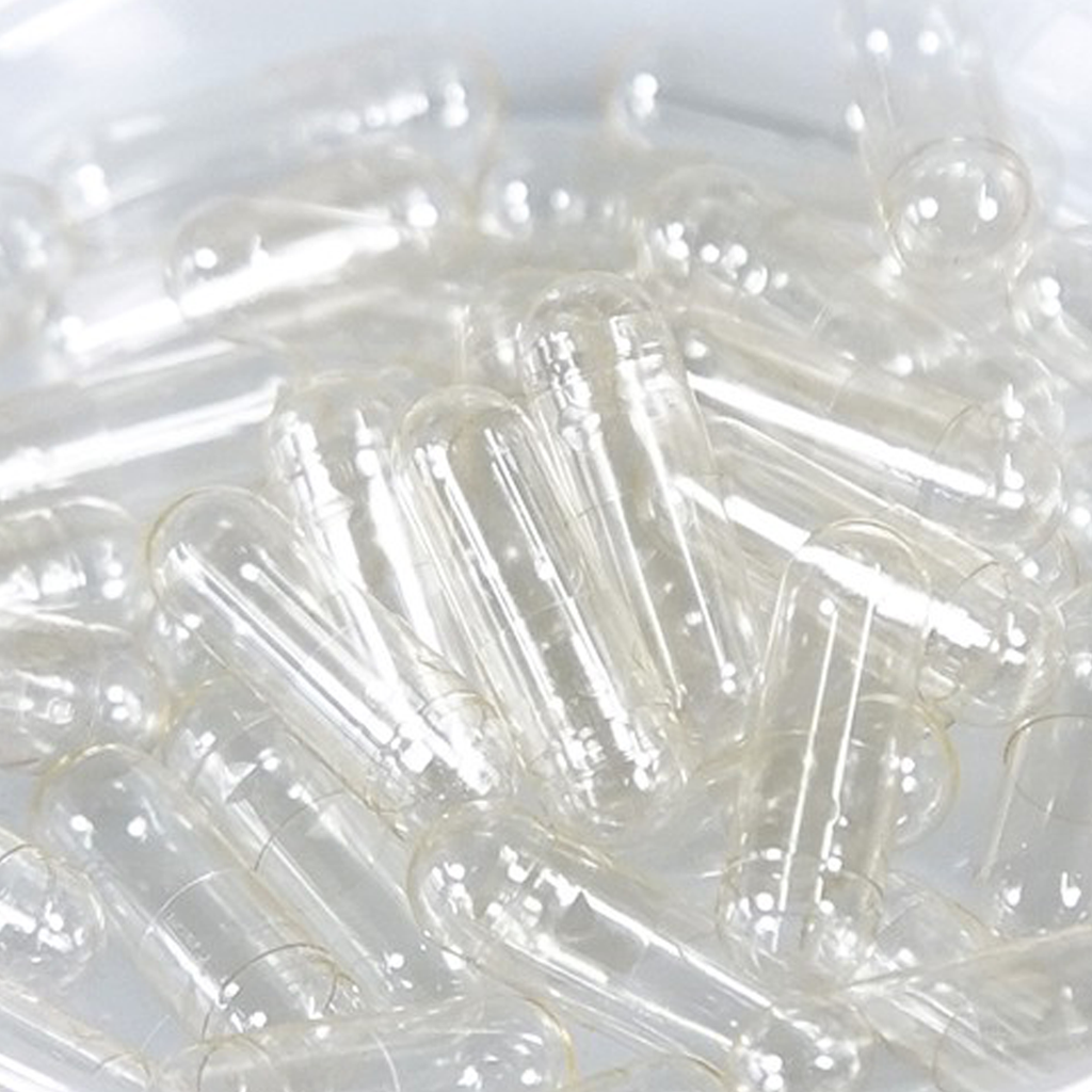 ゼラチンカプセル 0号 (500mg) 透明 1000個