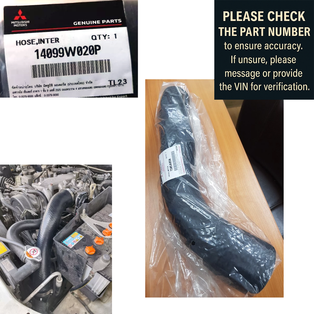14099W020P 三菱 ホースインタークーラー 純正部品 L200 トライトン 2006-2014 K