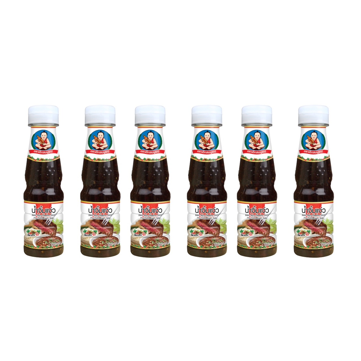 165g Jaew Würzige Dip-Sauce Hallah Nordost-Thai-Stil (PET-Flasche) K