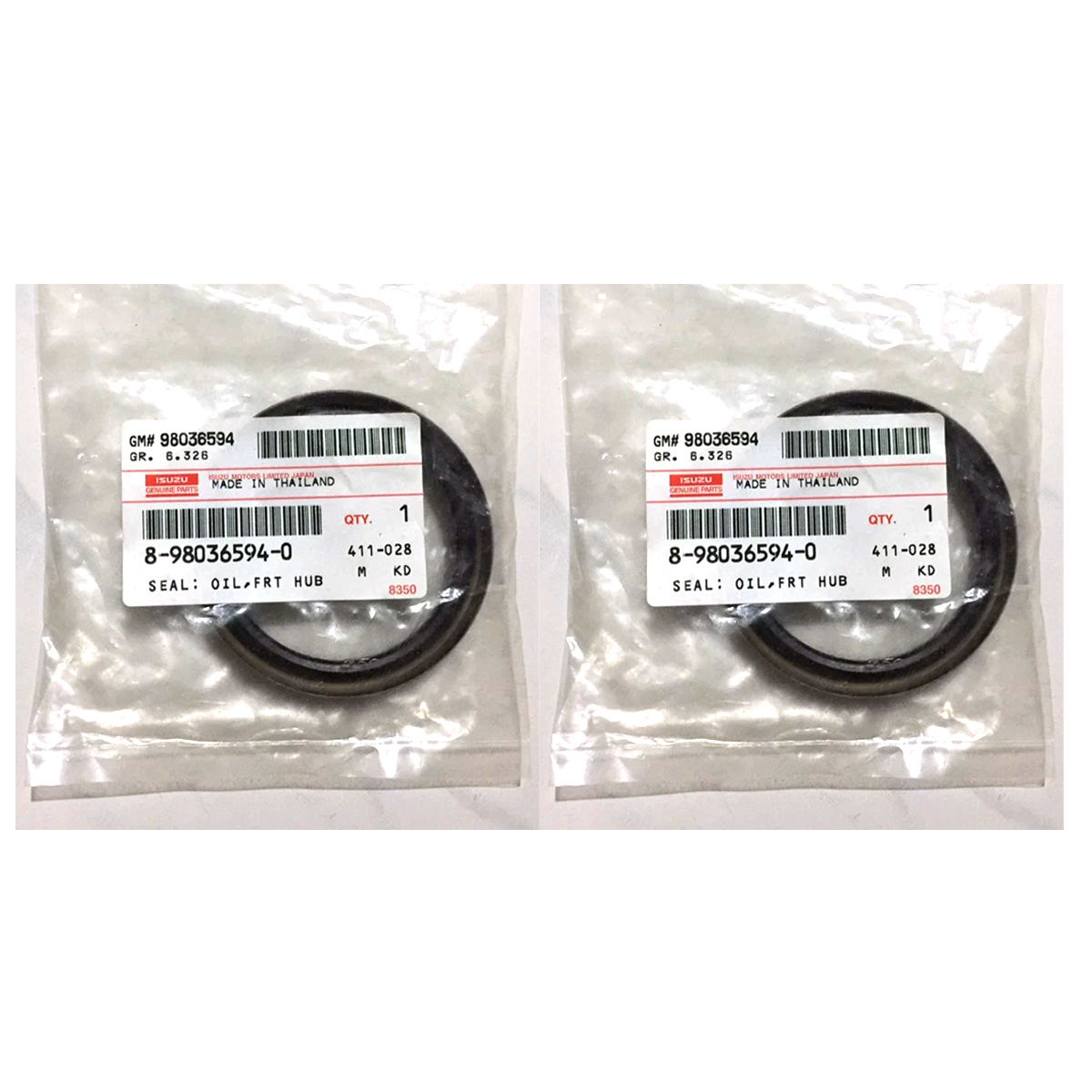 いすゞ フロントホイールシール 2個 8980365940 4WD TFR D-Max 2003-19 MU-7 MU-X 2014-19 K